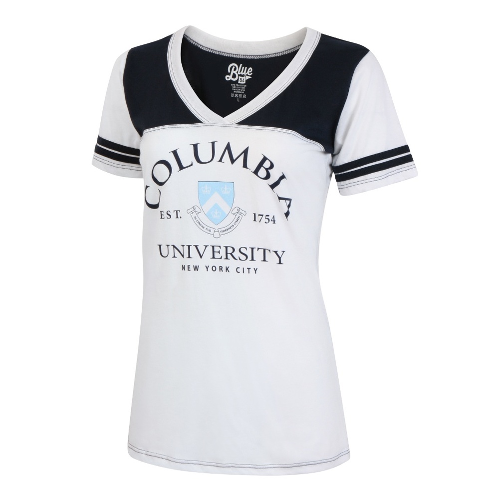SALE! Columbia University Blue 84 V Neck Tee